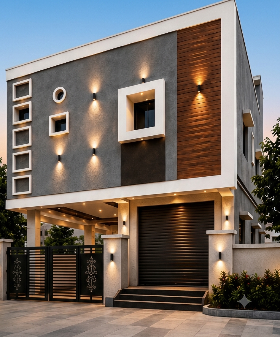 Premium G+1 house, 100 sq yards, West facing with commercial shutter